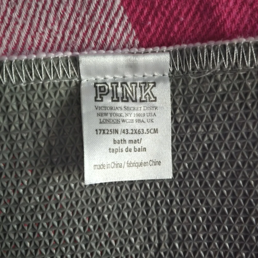 PINK Victoria's Secret Bath Mat in Pink and Gray